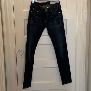 Rag & Bone Dark Wash Skinny Jeans